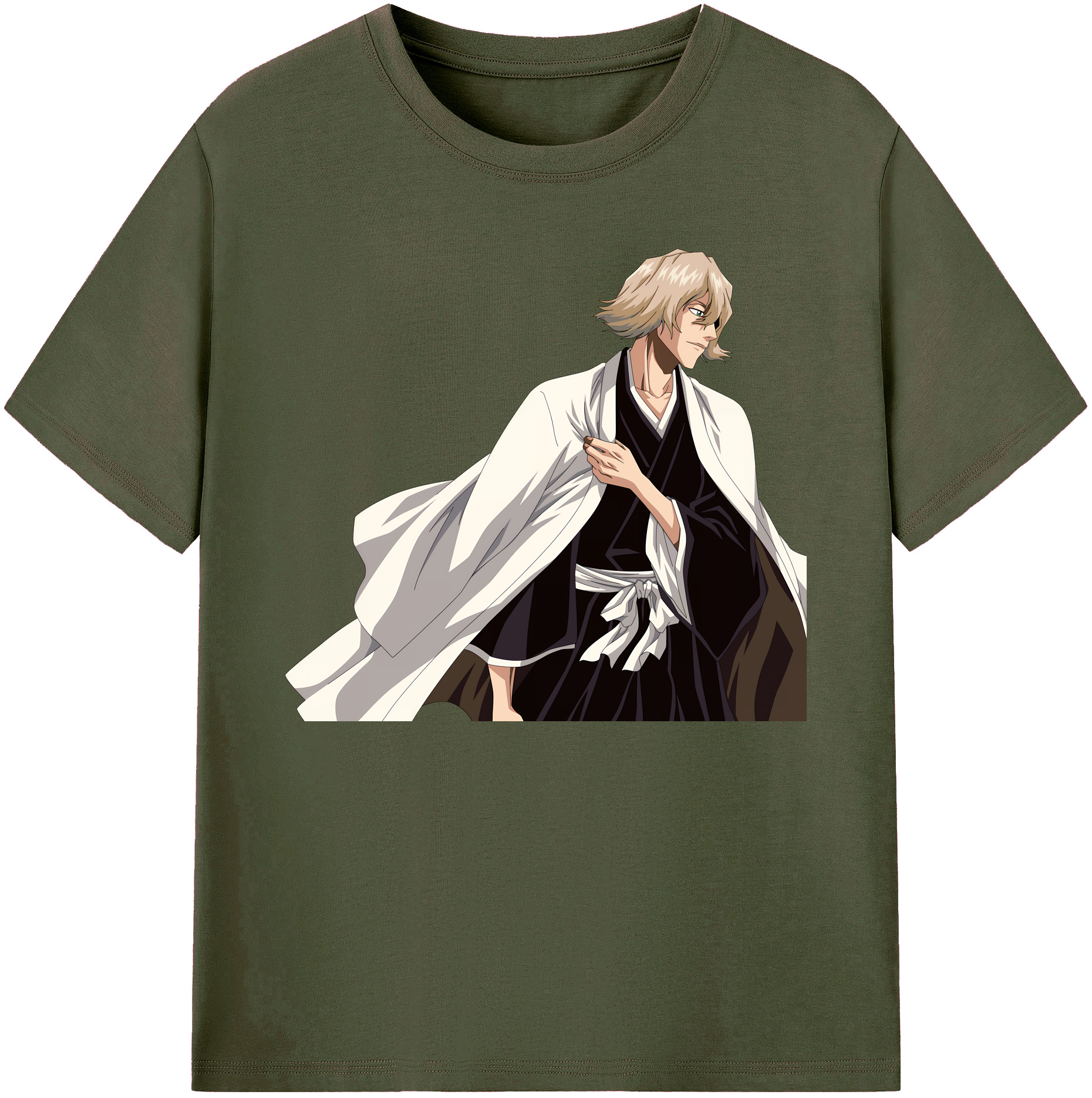 （画像用） "ブリーチ 浦原 喜助（うらはら きすけ） BLEACH Urahara Kisuke " 綿100％ メンズ半袖Tシャツ｜肌触りやわらか＆通気性